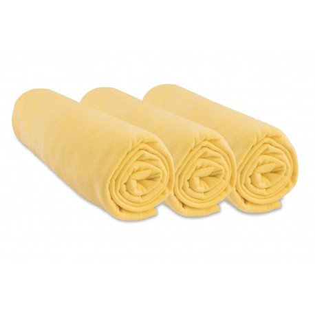 Set van 3 hoeslakens van 100% katoenjersey - 60x120 cm
