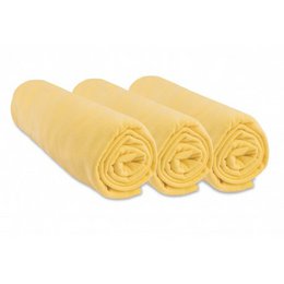 Set mit 3 Spannbetttüchern aus 100% Baumwolle - 60x120cm