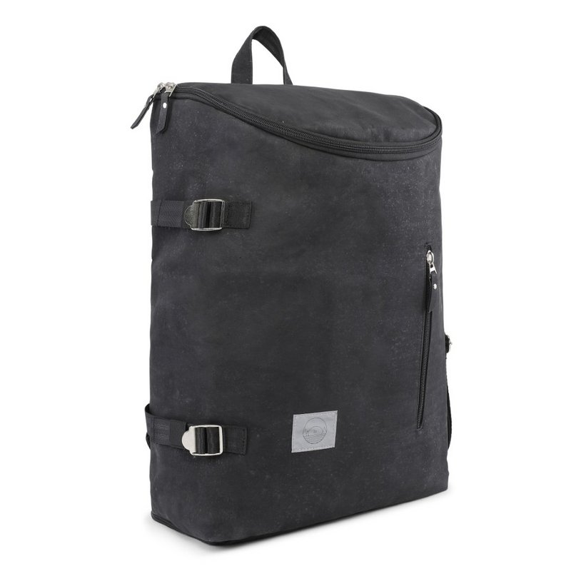 🌱 Cork Edition, black diaper bag