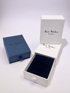 12 Boîte Cadeau Parure Bijoux 7x8 Élégante Blanche ou Bleue