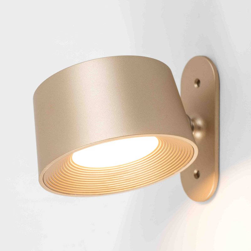 Schreibtischlampe Design LED auf Batterie weiß, mit Wandmontage