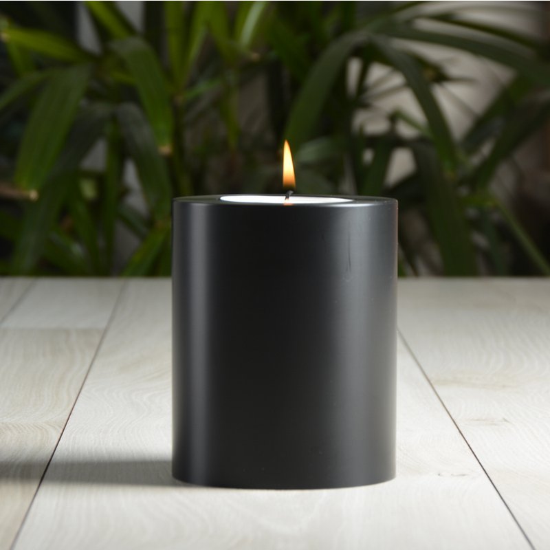 Peccato! Titolo di tealight Trend di candele permanente Nero ∅ 10 cm