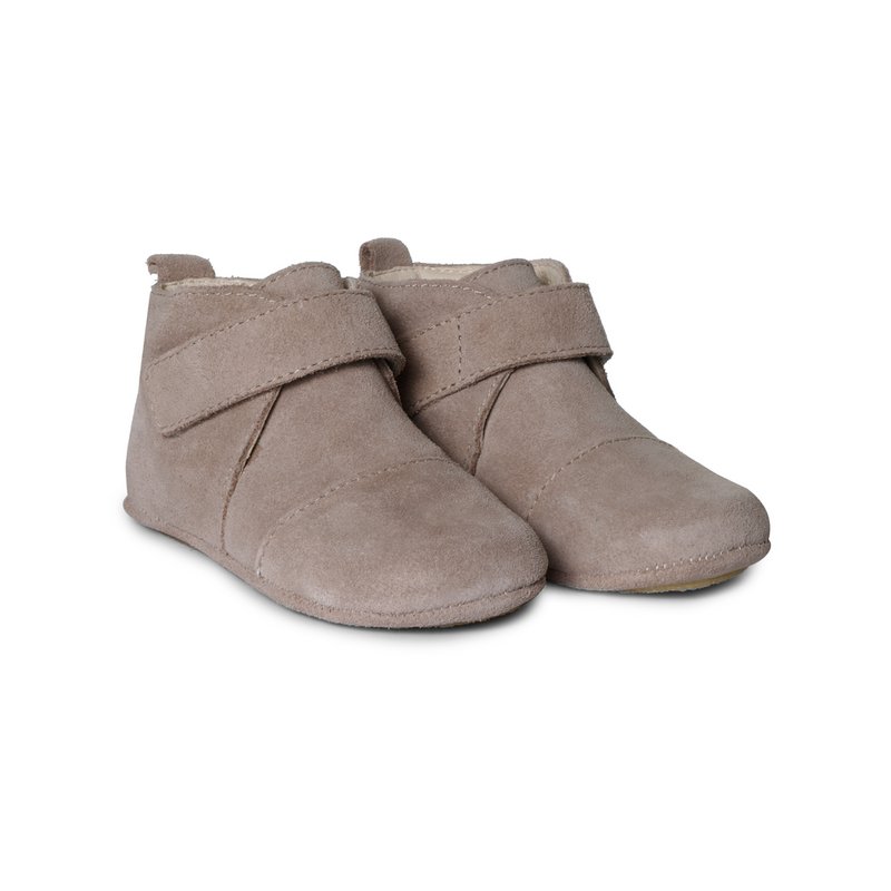 Klassische Wildlederstiefel - Taupe