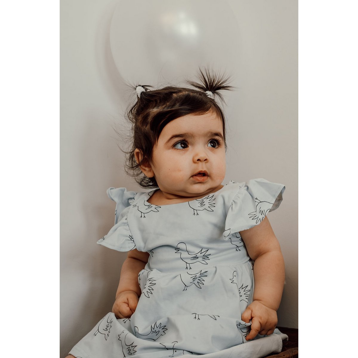 Short-Sleeved Dress with Doll-Doll the Bird