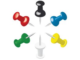 Pushpins Alco assorti doosje a 25st.