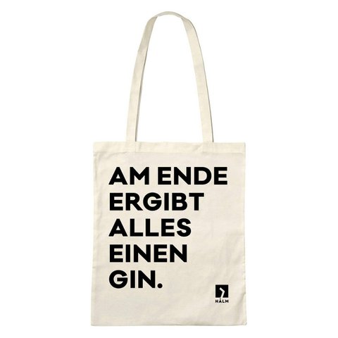 Der Jute Beutel - "Am Ende ergibt alles einen Gin" Einkaufsbeutel Tote Bag