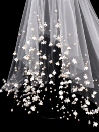 Cascading Lily of the Valley Pearl Brudeslør