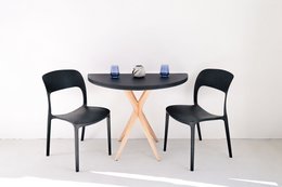 Halve maan uitschuifbare tafel Jubi diverse kleuren verkrijgbaar