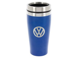 Volkswagen VW Stainless Steel Insulated Tumbler, double-walled, 450ml in Gift Box - Logo/Blue