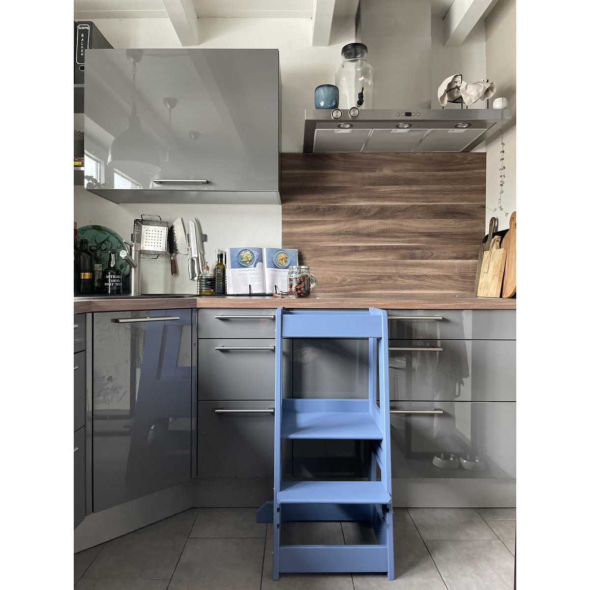 tiSsi® Lernturm FELIX Buche TAUBENBLAU