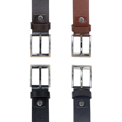 Leder Damengürtel oder Leder Herrengürtel mit Aufdruck Echtes Leder 4 cm breit