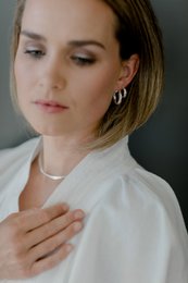 Asta Bold Hoop Oorbellen - Zilver