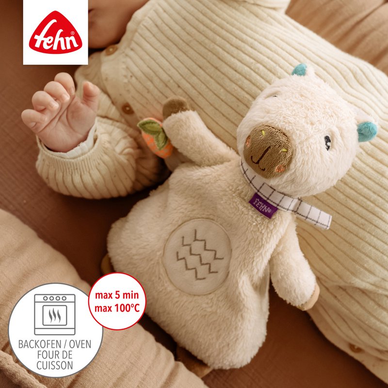 Heatable soft toy capybara