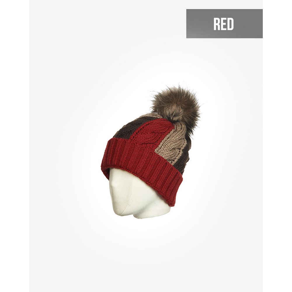 Bonnet Femme avec Pompon : HERCAN