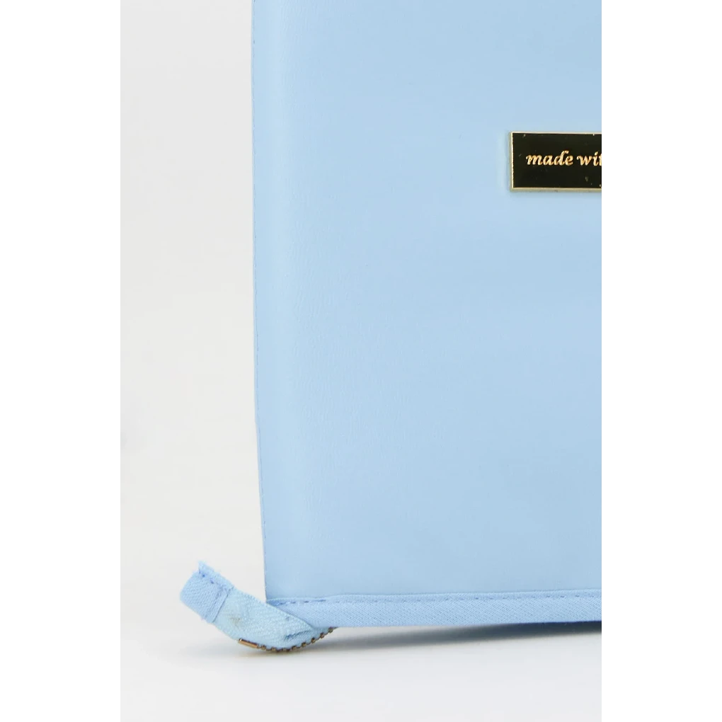 Pochette porte-documents unie pour bébé, bleue