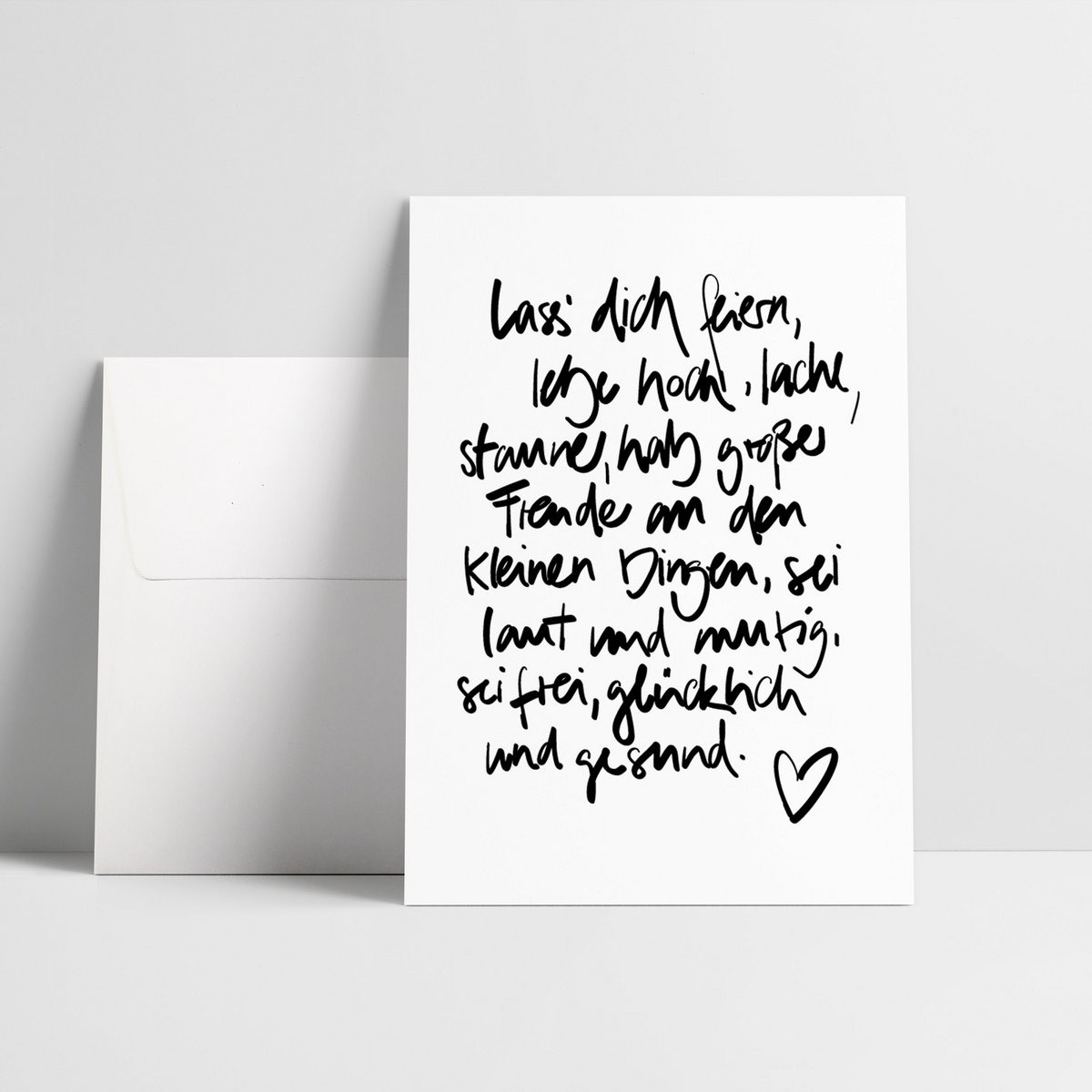 Let yourself be celebrated / folding card