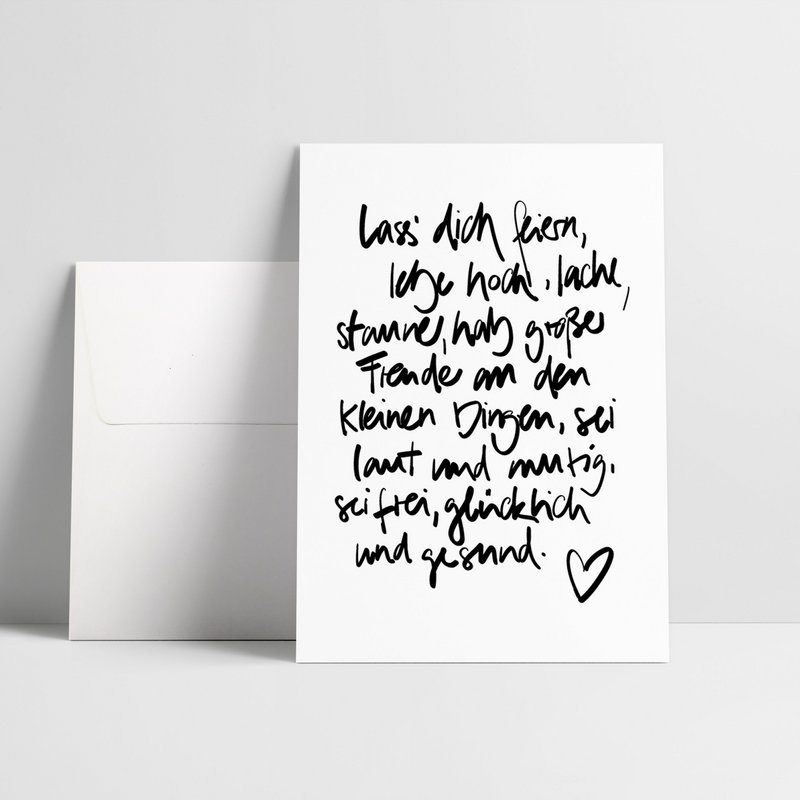 Let yourself be celebrated / folding card
