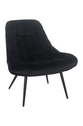 Sessel XXL Samt schwarz Metall schwarz