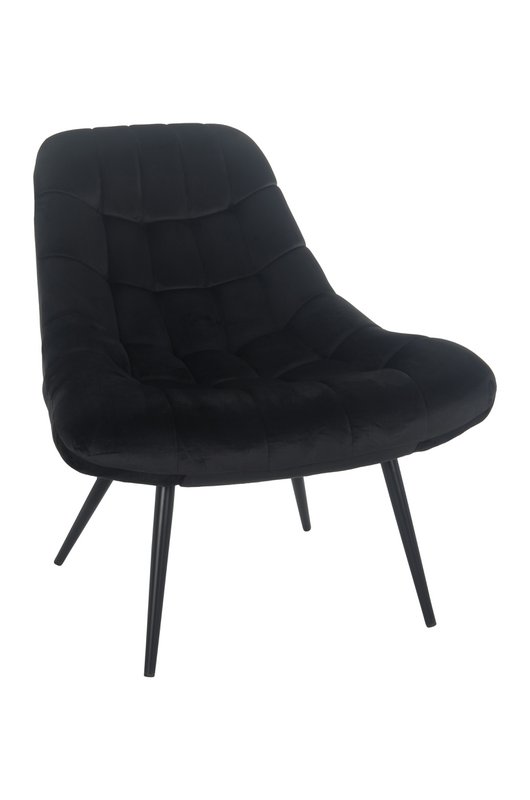 Sessel XXL Samt schwarz Metall schwarz