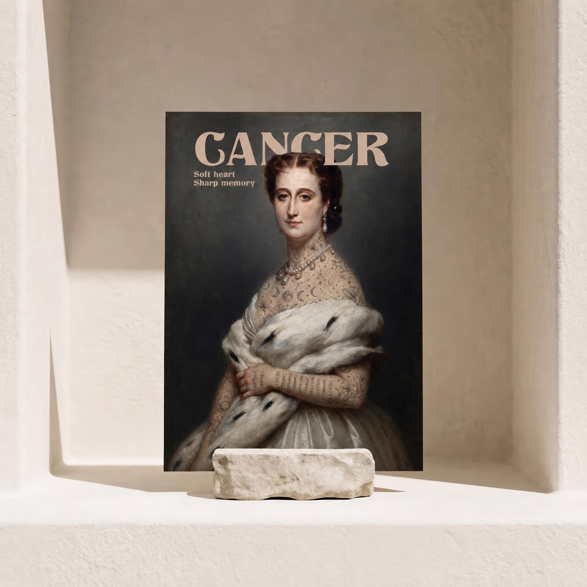 Cancer  - Postcard - Astro Queen Collection 