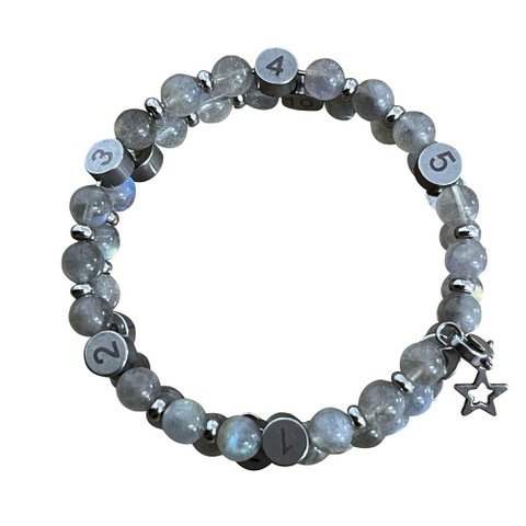 Natural stone nursing bracelet - Labradorite - New Available June
