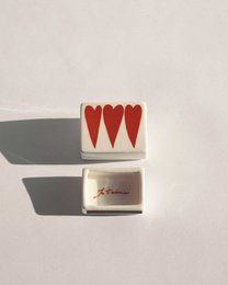 Streichholzschachtel aus Keramik – 3 Herzen