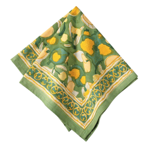 Groene gele fruithanddoek