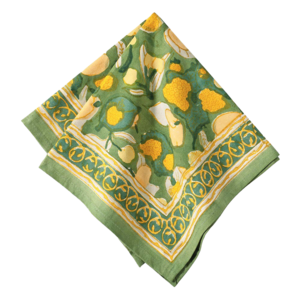 Groene gele fruithanddoek