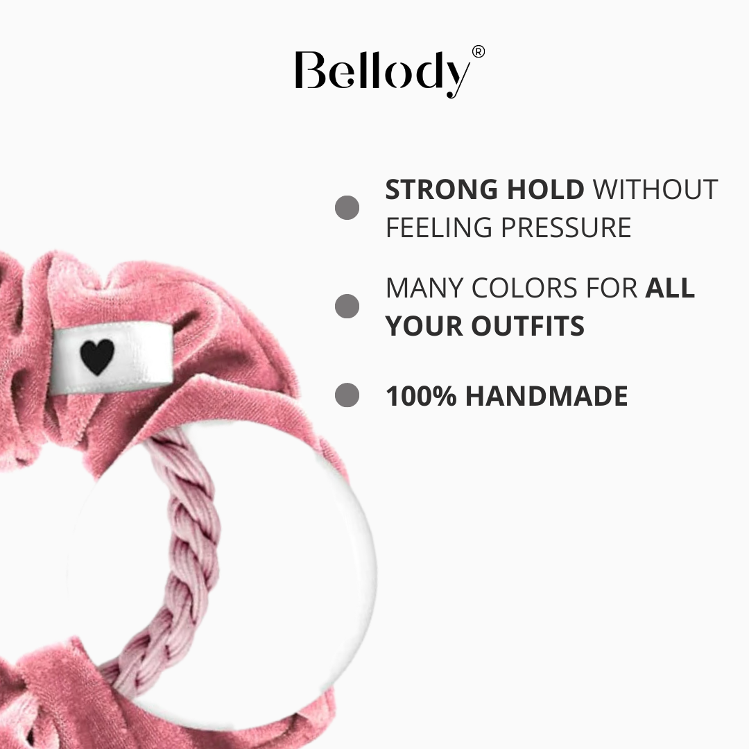 Samt-Scrunchie Rosa - Bellody® (1 Stück - Mellow Rose)