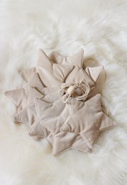 Guirlande en velours « Cream Dust » avec étoiles