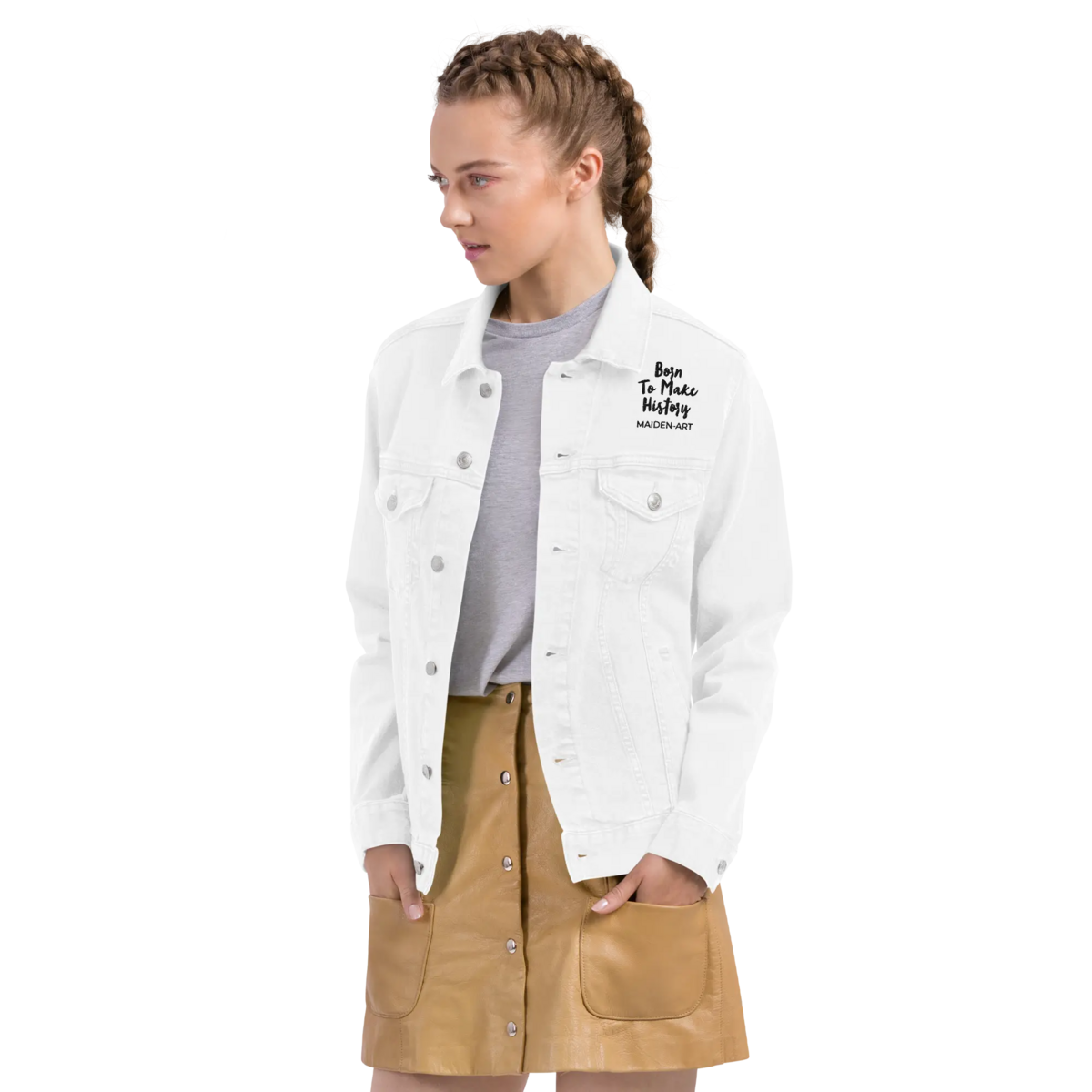 Unisex denim jacket The Rebel Girl in Me will never die