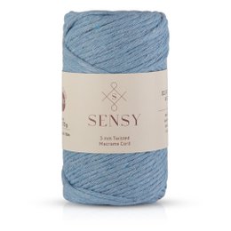 Sensy Premium 3mm - 109 Yards 100% Recycled Cotton Single Strand Macrame Cord
