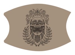 Gorro bucal / Mascarilla bucal Calavera
