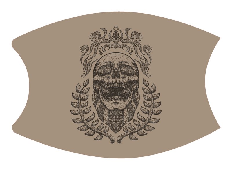 Gorro bucal / Mascarilla bucal Calavera