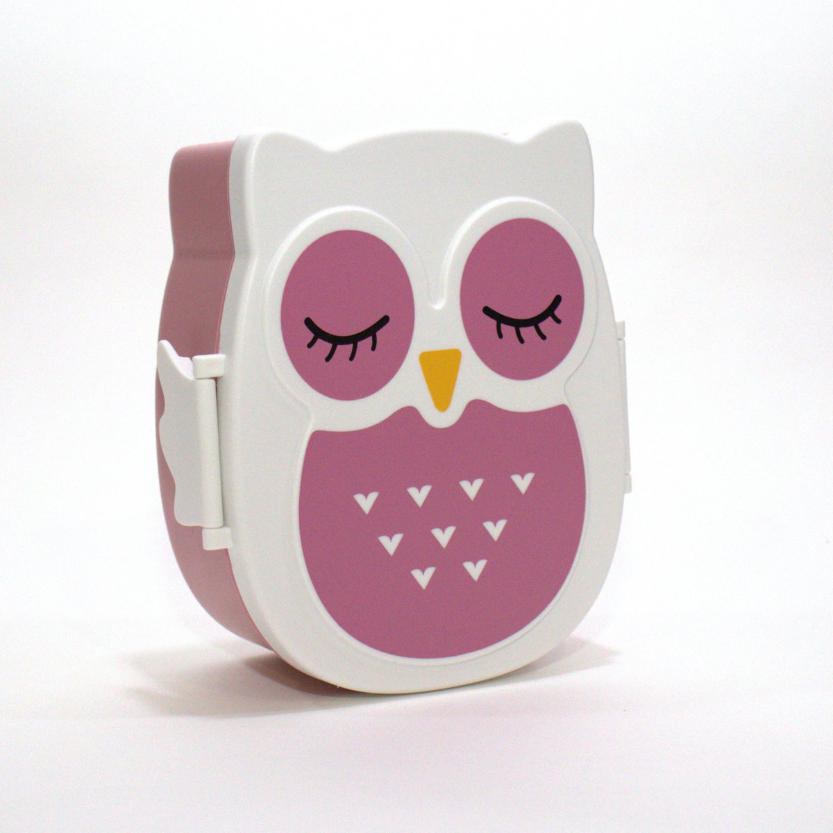 Boite à gouter - Lunchbox hemetique & sans BPA - Chouette Rose