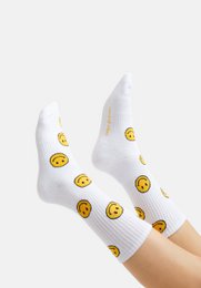 Organic socks gift set Smile, 2-pack - 2 pairs of colorful socks with smileys