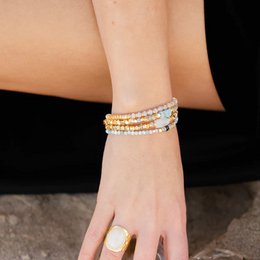 Wilde maansteen armband