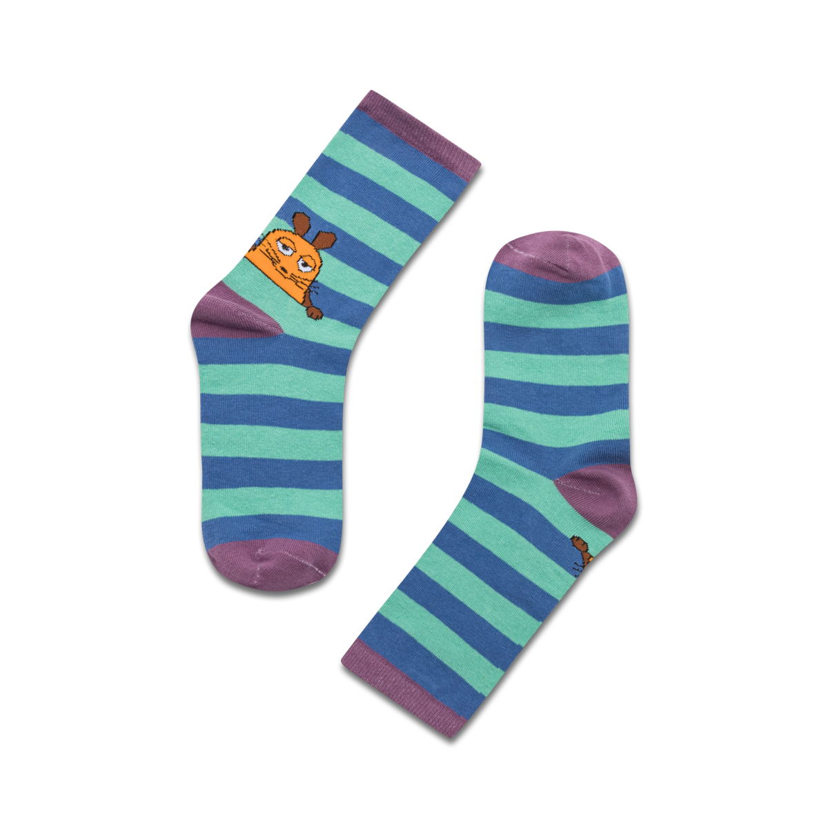koaa – The Mouse “Stripes” – Socks blue/green
