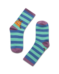 koaa – The Mouse “Stripes” – Socks blue/green