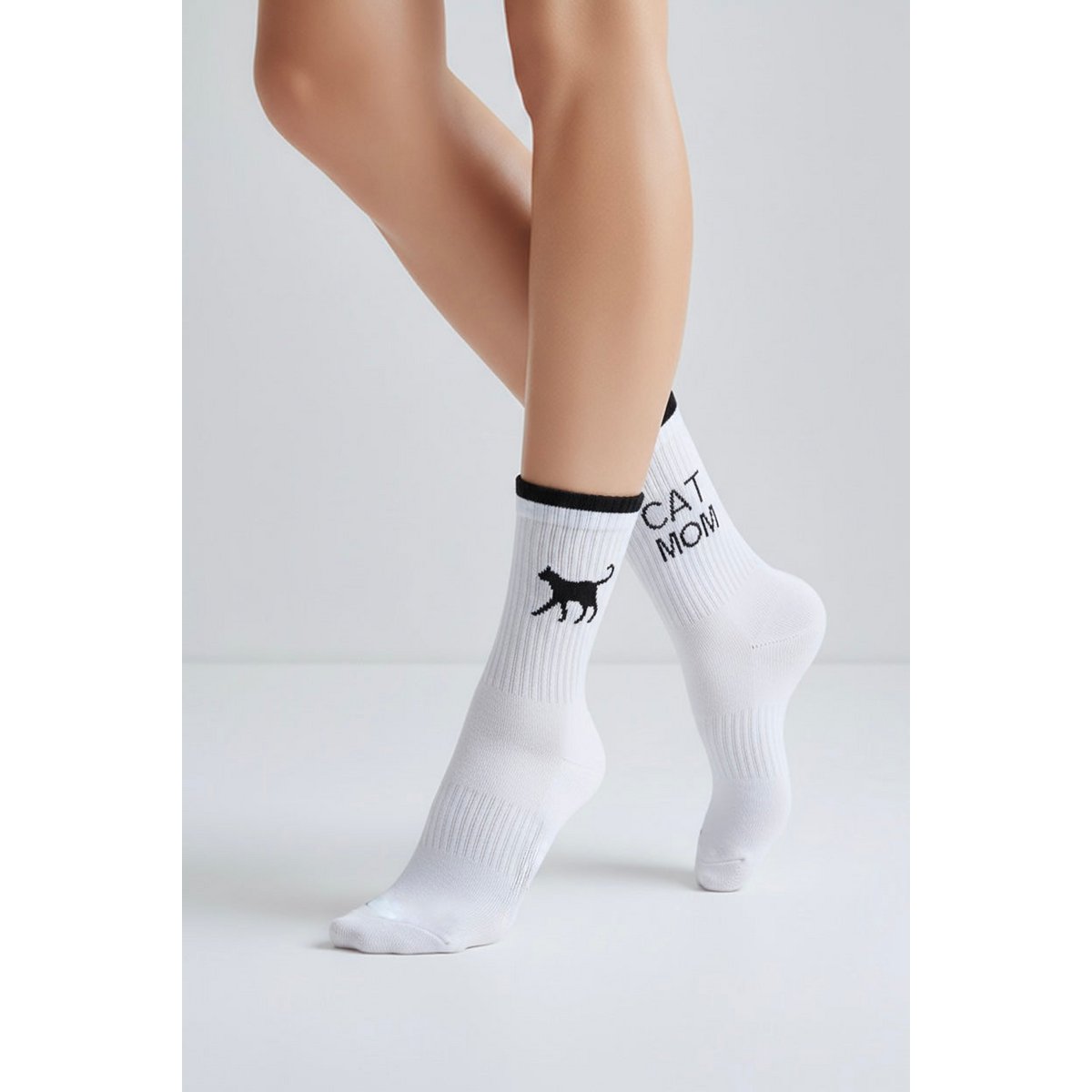 CAT MOM 2.0 - white/black