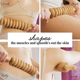 Schijf Houten Cellulitis Massage Roller Lymfedrainage Massager Maderotherapie