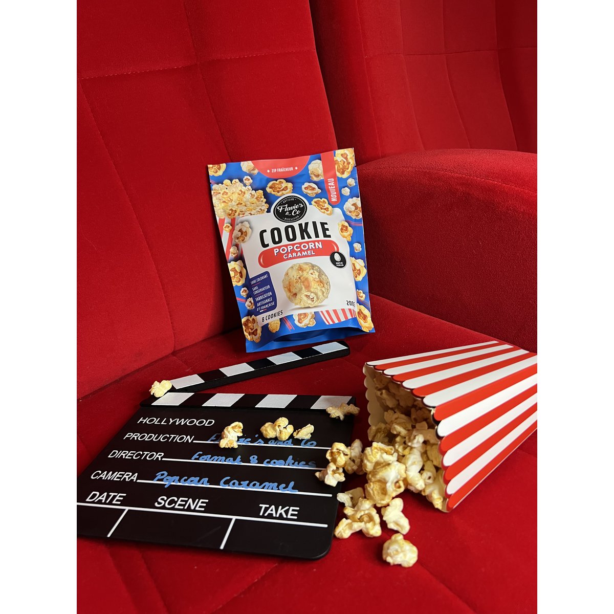 Cookies popcorn - caramel