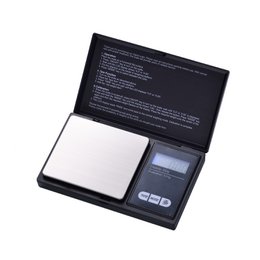 Elektroniczna waga kieszonkowa - Do 200 g - Dokładność 0,01 g - Mała waga do biżuterii, herbaty, gotowania, tytoniu itp. - Z podświetlanym ekranem LCD - Czarny - Pudełko upominkowe
