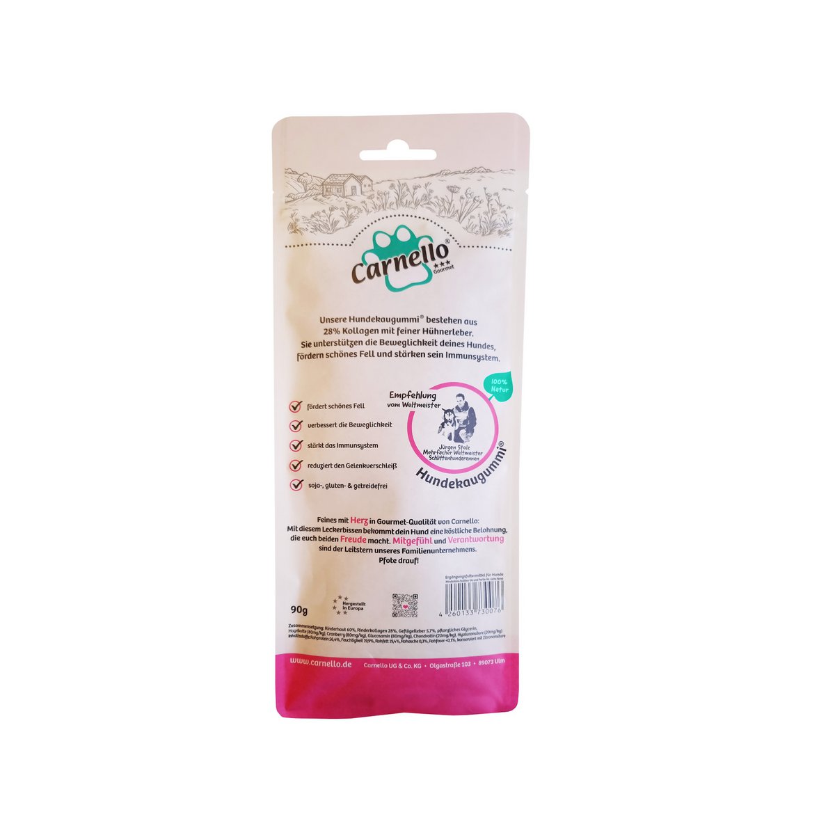 Dog snack dog cow gum xl 90g x 15
