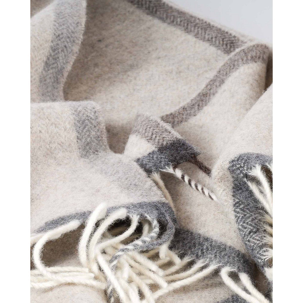 Merino/cashmere Throw Blanket MILANO - beige