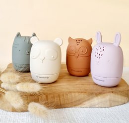 Set of 4 silicone bath toys Earth tones