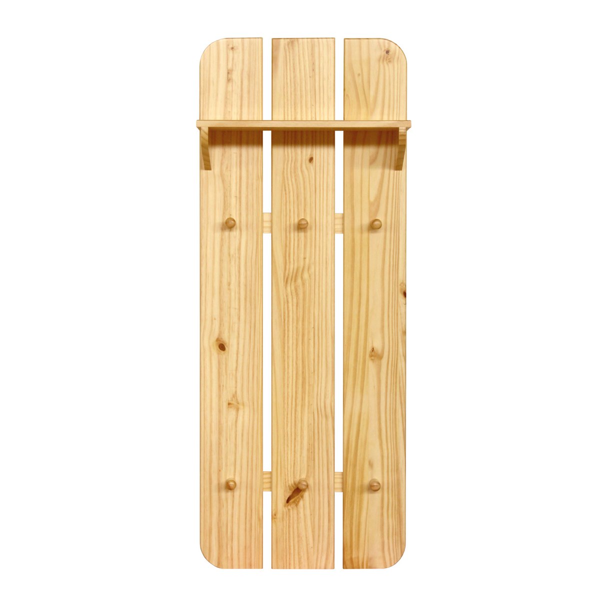 Wandgarderobe mit 6 Haken und 1 Ablage