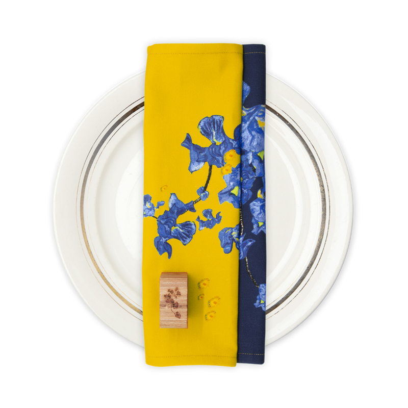 Hendrik '' Dine wih Iris '2 Servietten Van Gogh