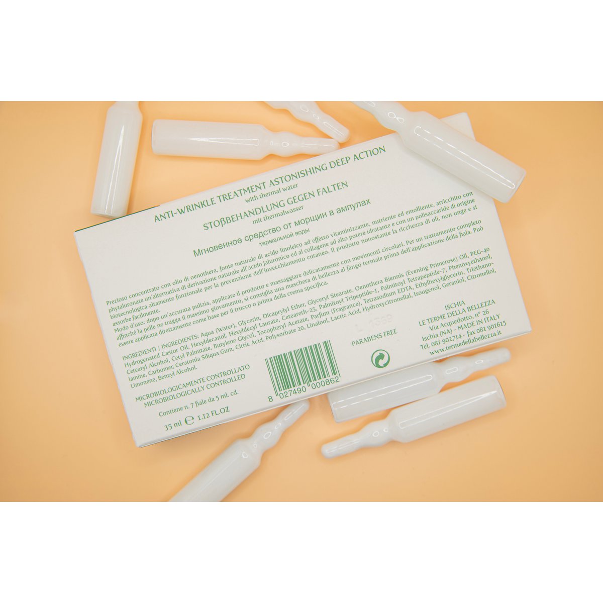 Trattamento Antirughe Effetto Urto - confezione da 7 Fiale da 5ml Cad