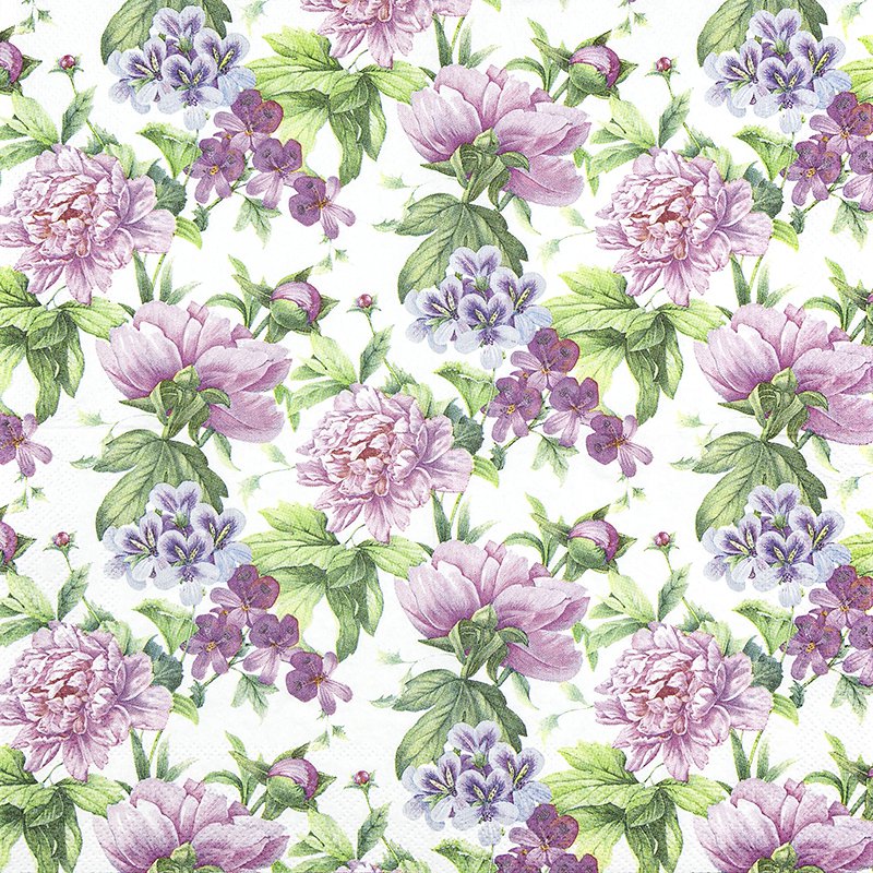 Cocktail-Servietten Botanical Romance